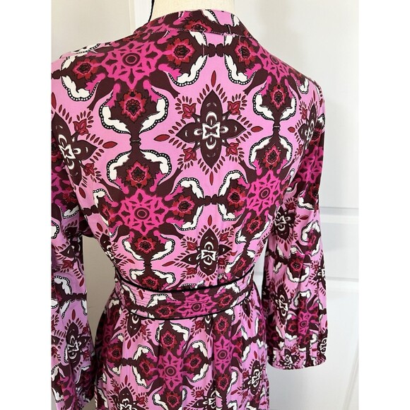 Beyond by Vera Pink Magenta Long Sleeve Maxi Dress Size Small EUC - Picture 5 of 9